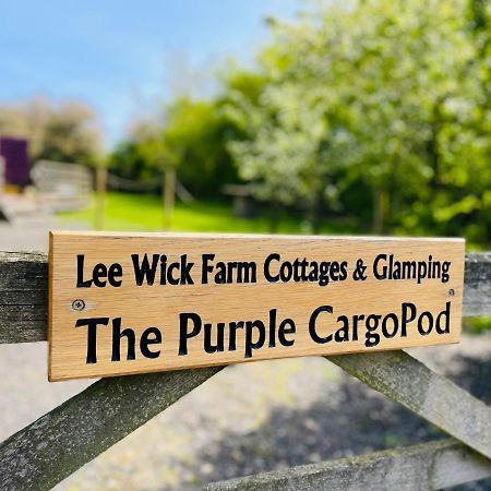 Purple Cargopod At Lee Wick Farm Cottages & Glamping Clacton-on-Sea Exterior photo