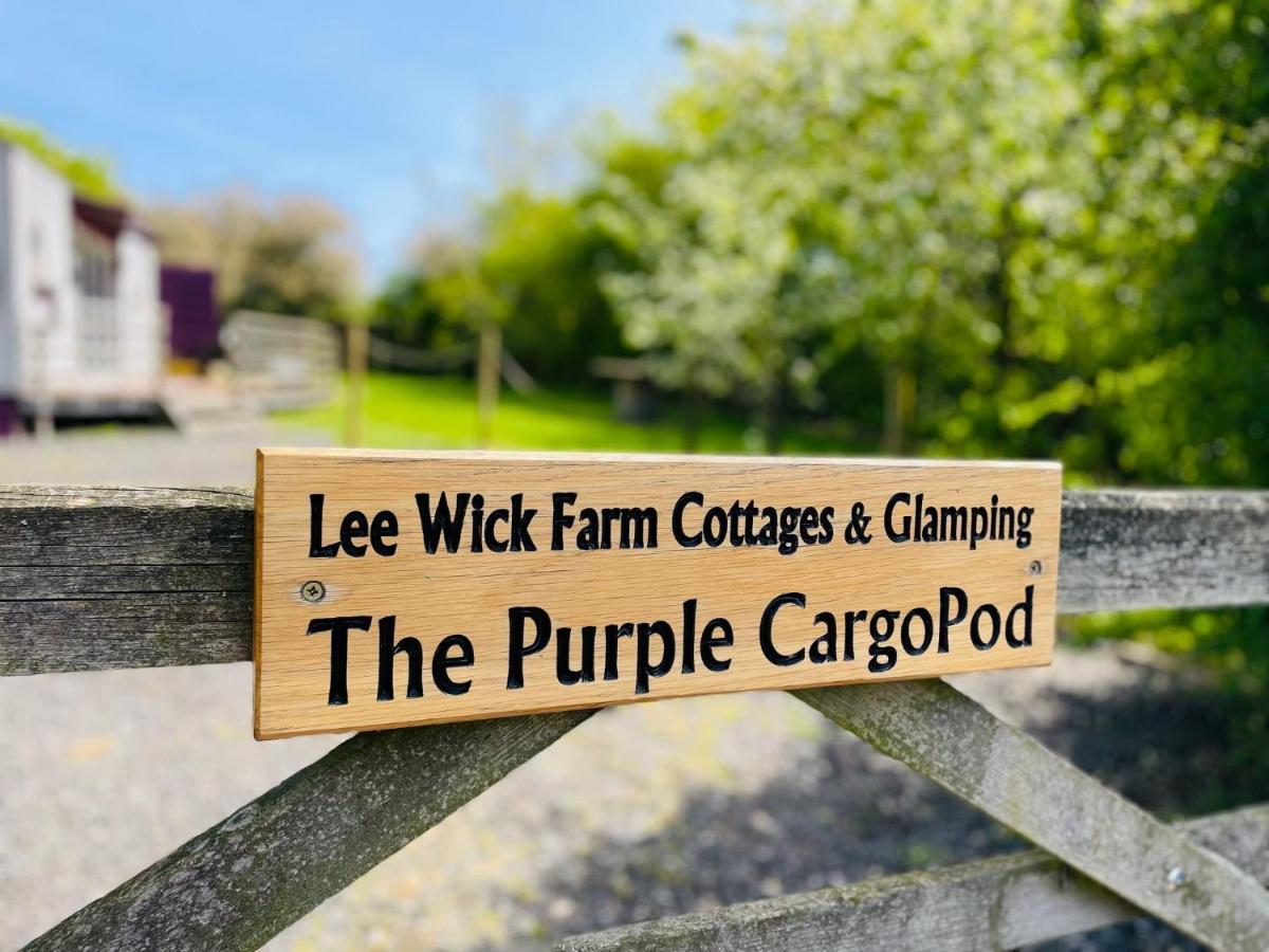 Purple Cargopod At Lee Wick Farm Cottages & Glamping Clacton-on-Sea Exterior photo